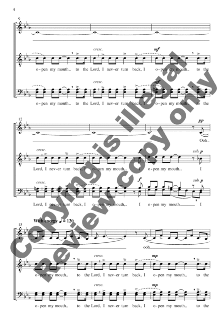 I Open My Mouth I Open My Mouth A Cappella scores gallery preview page 4