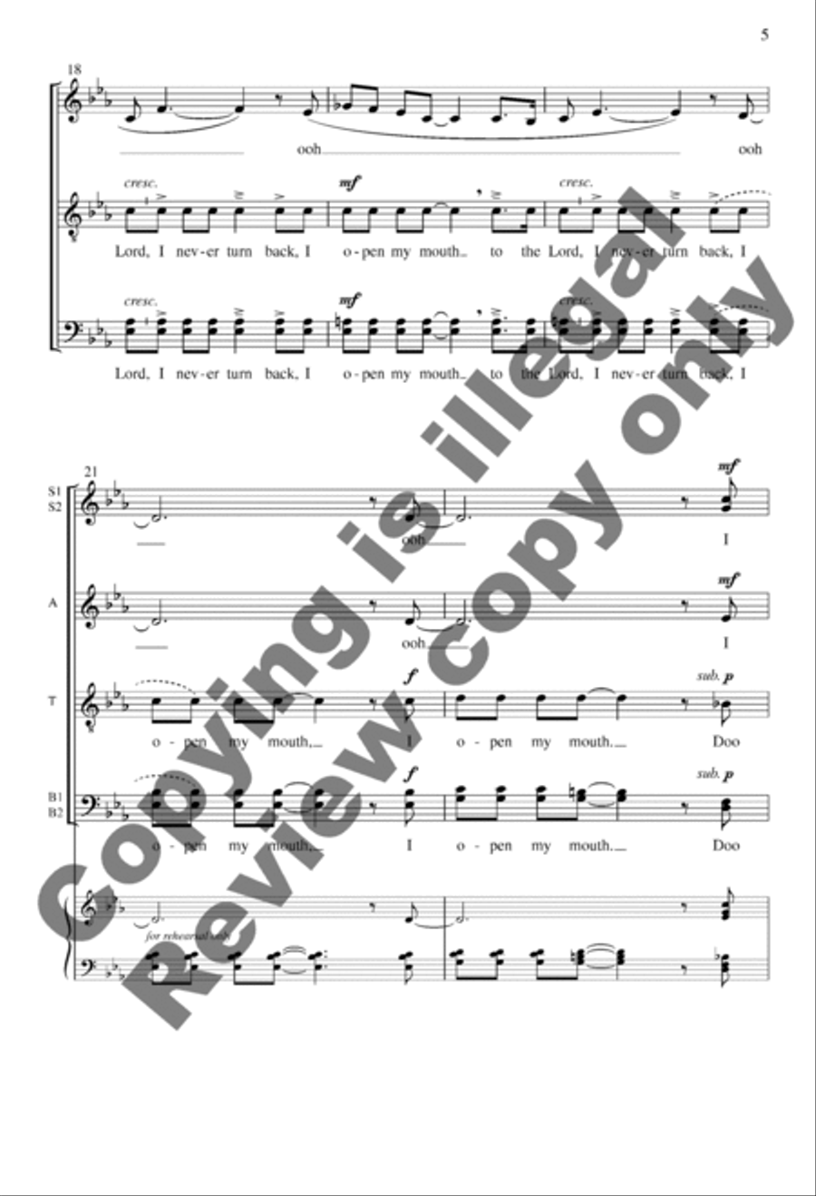 I Open My Mouth I Open My Mouth A Cappella scores gallery preview page 5