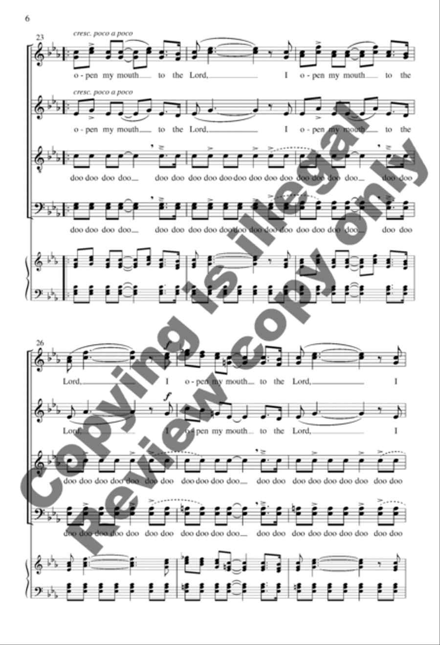 I Open My Mouth I Open My Mouth A Cappella scores gallery preview page 6