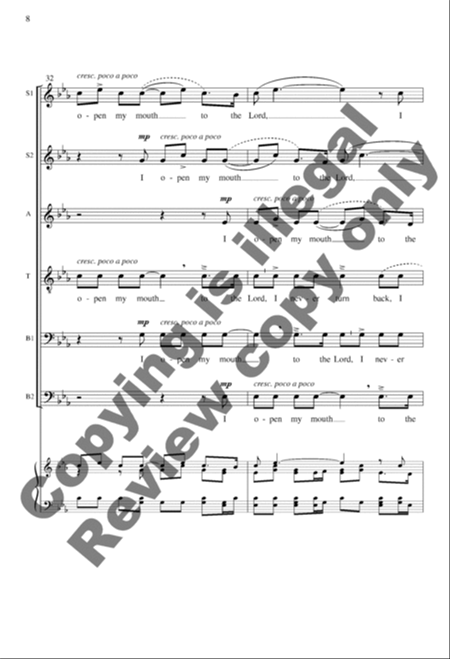 I Open My Mouth I Open My Mouth A Cappella scores gallery preview page 8