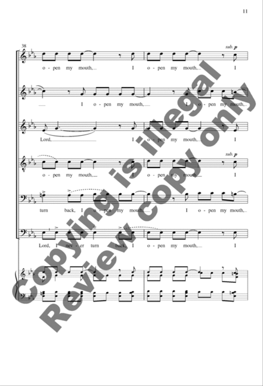 I Open My Mouth I Open My Mouth A Cappella scores gallery preview page 11