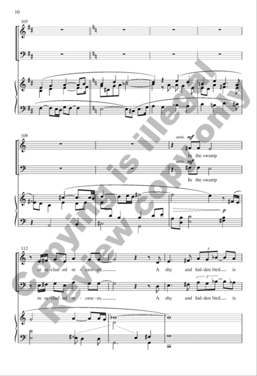When Lilacs Last in the Dooryard Bloomed (Choral Score) 4-Part scores gallery preview page 9