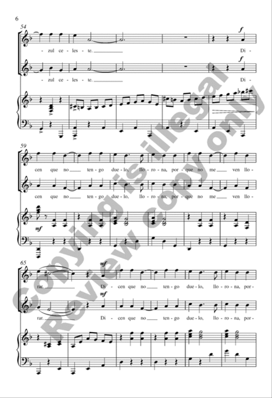La Llorona (Choral Score) SA scores gallery preview page 6