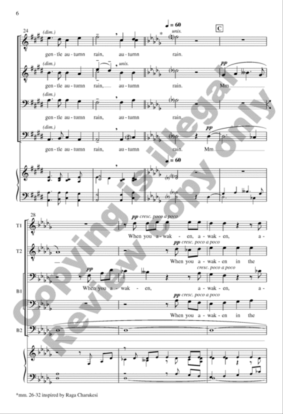 Do Not Stand at My Grave and Weep TTBB scores gallery preview page 6