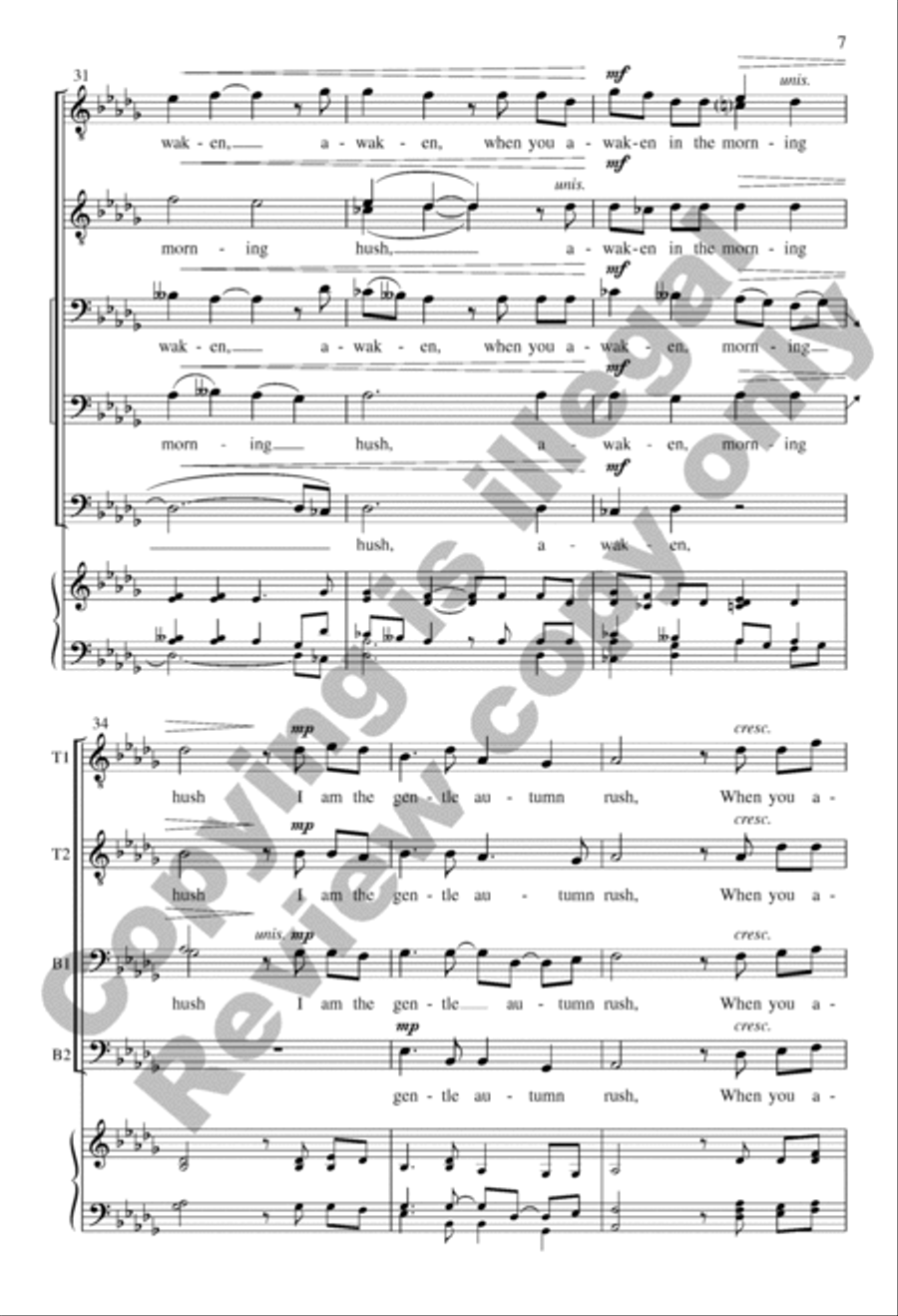 Do Not Stand at My Grave and Weep TTBB scores gallery preview page 7
