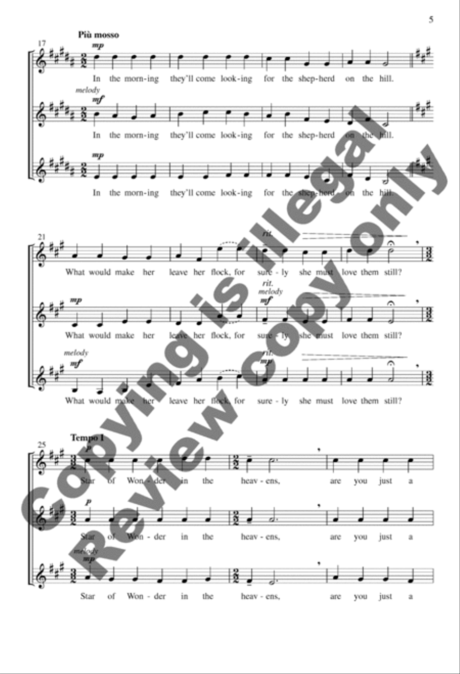 Star of Wonder Star of Wonder SSA scores gallery preview page 5