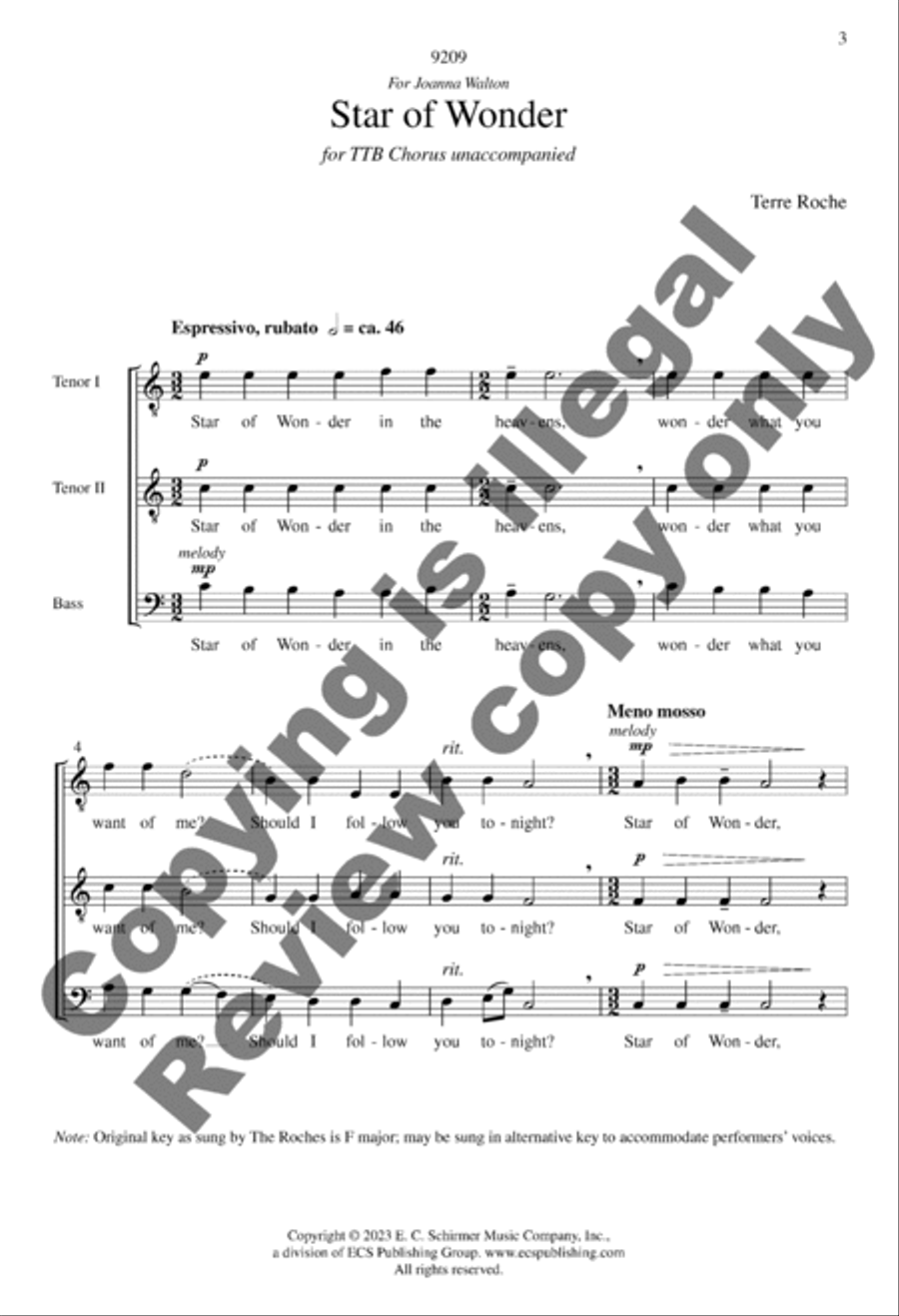 Star of Wonder Star of Wonder TTB scores gallery preview page 3