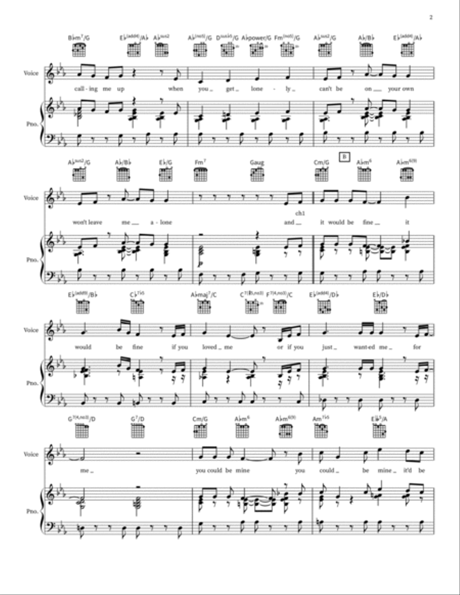 Would Be Fine Piano, Vocal, Guitar scores gallery preview page 2