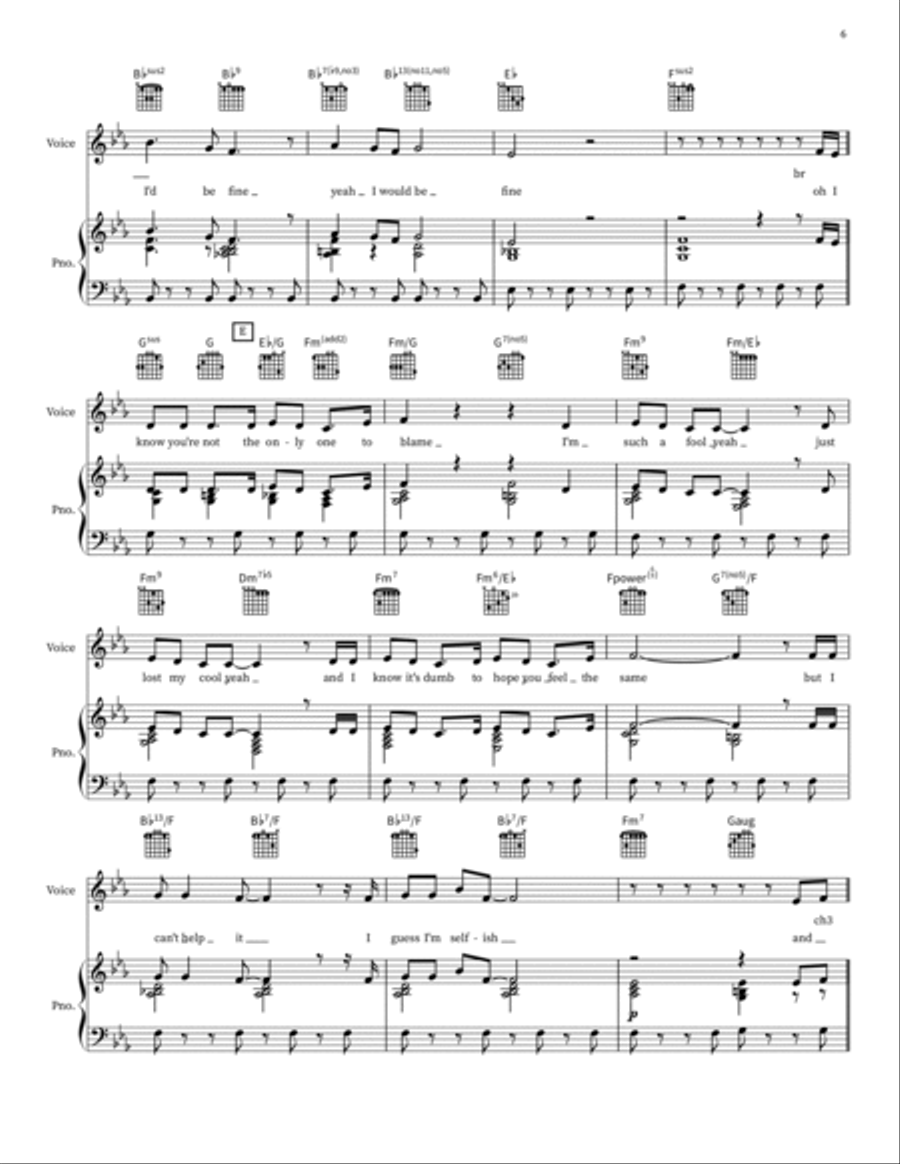 Would Be Fine Piano, Vocal, Guitar scores gallery preview page 6