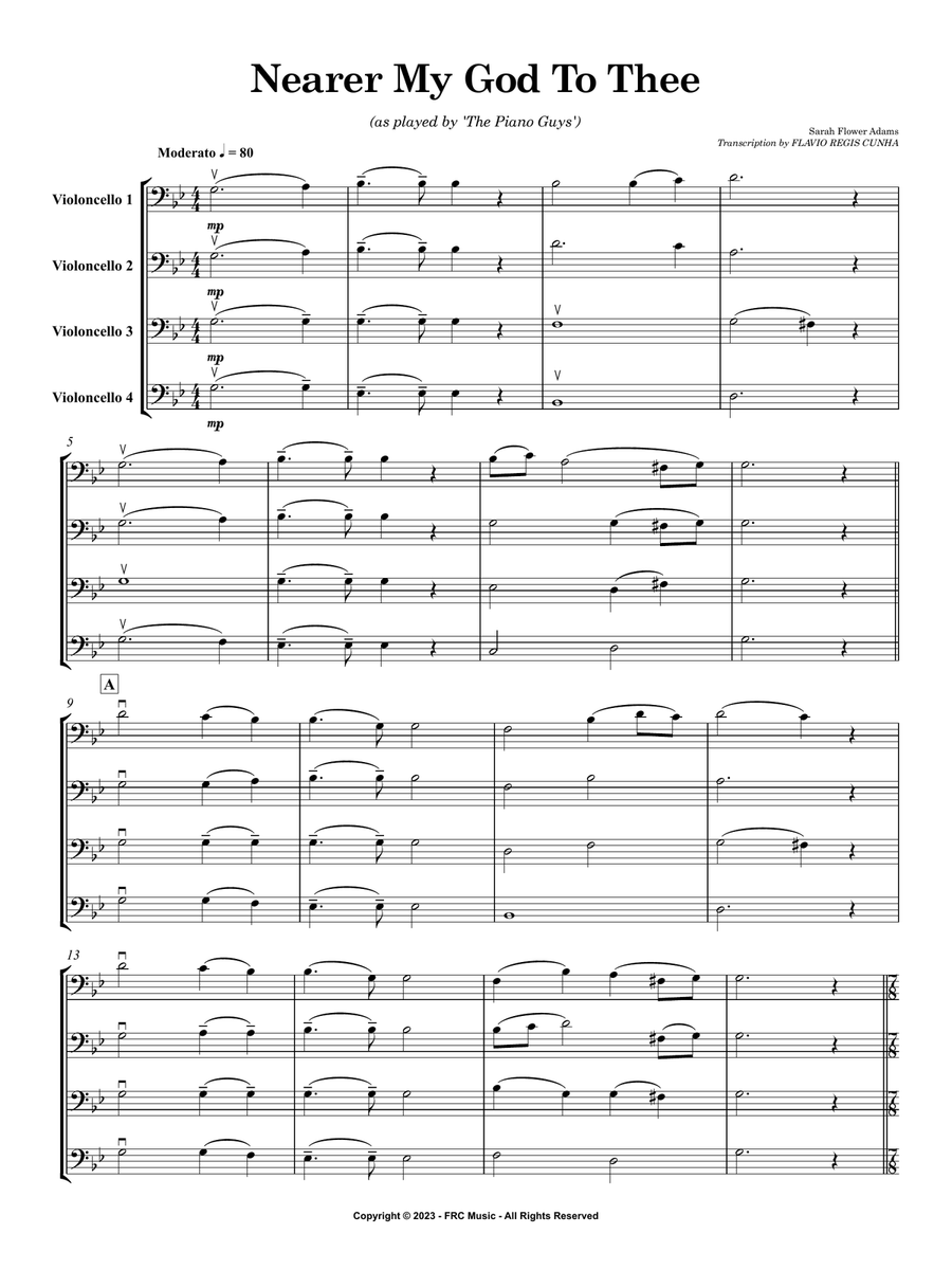 Nearer, My God, to Thee (as played by 'The Piano Guys') String Orchestra scores gallery preview page 3