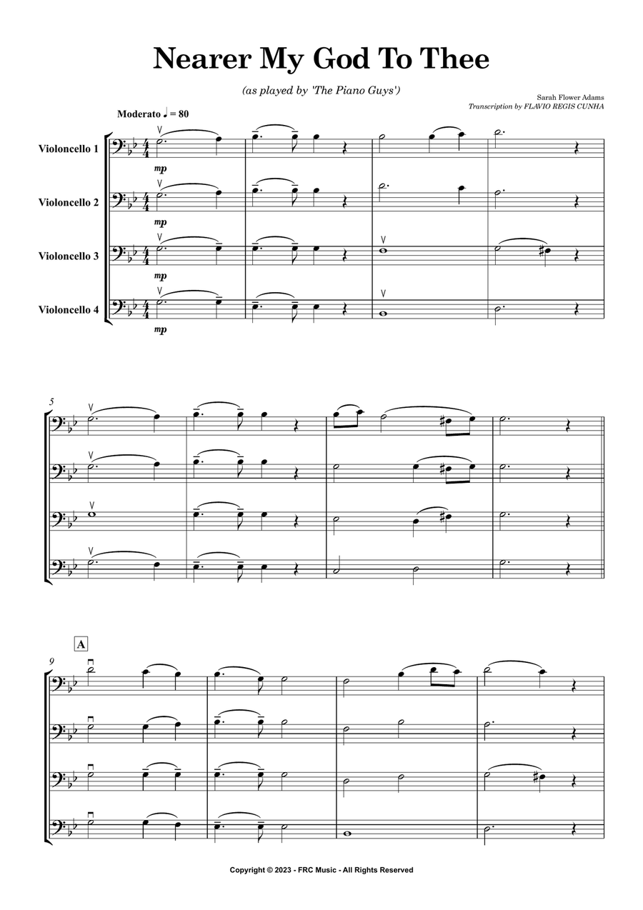 Nearer, My God, to Thee (as interpreted by 'The Piano Guys') String Orchestra scores gallery preview page 3