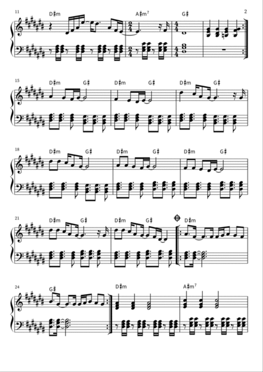 Machu Picchu Piano Solo scores gallery preview page 2