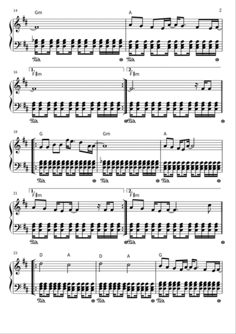 Swing Lynn Easy Piano scores gallery preview page 2
