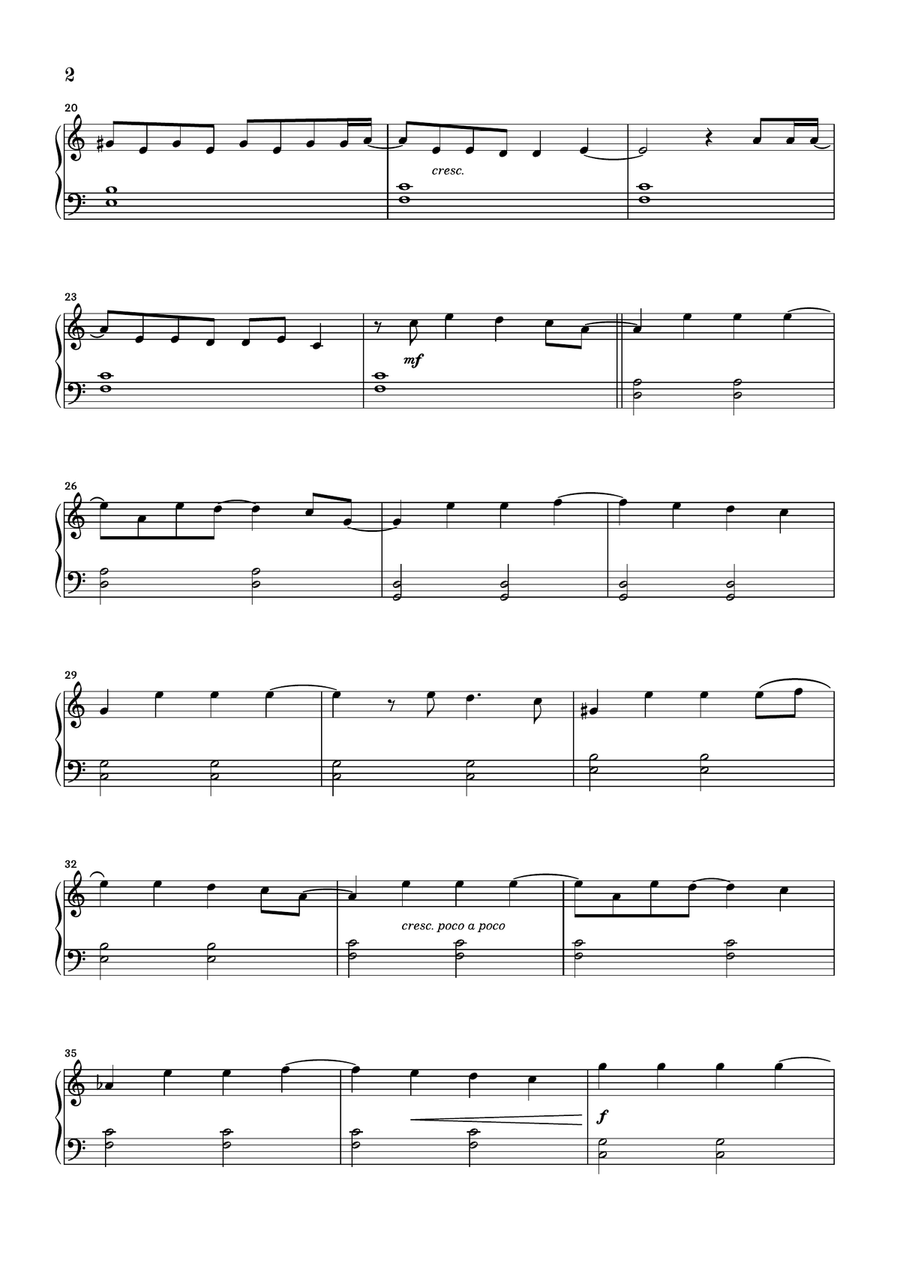 Vampire Easy Piano scores gallery preview page 2