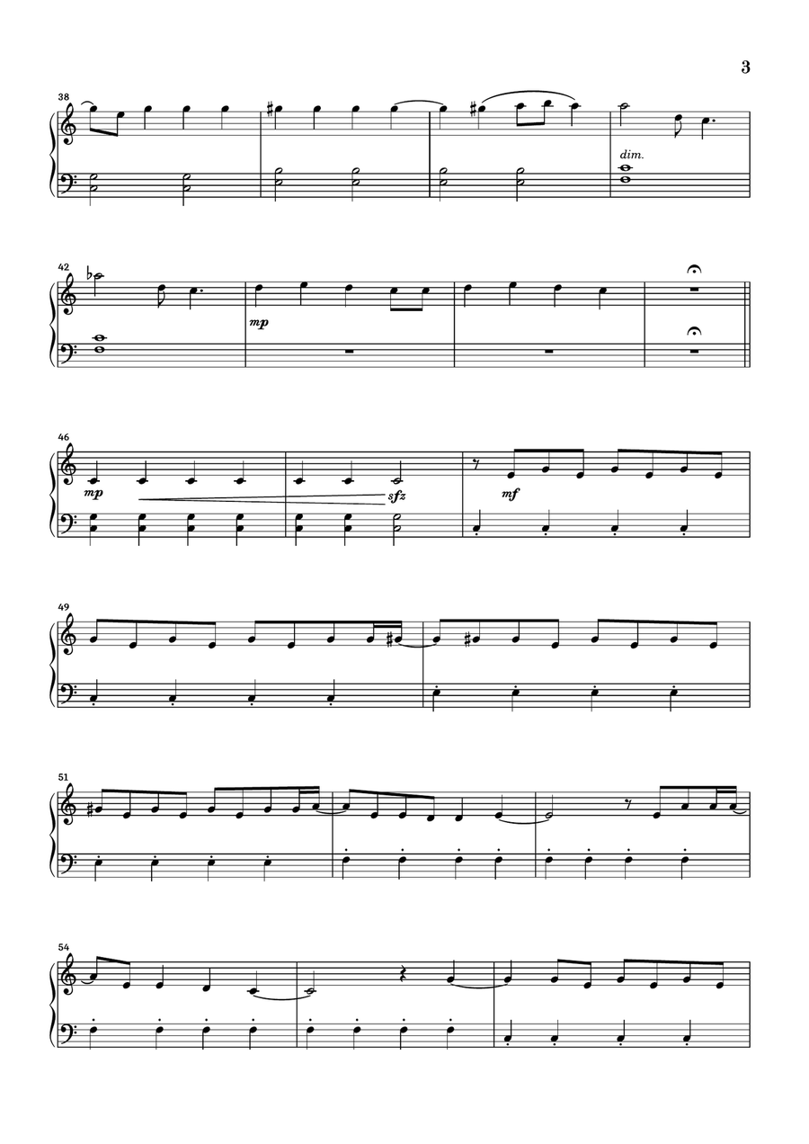 Vampire Easy Piano scores gallery preview page 3