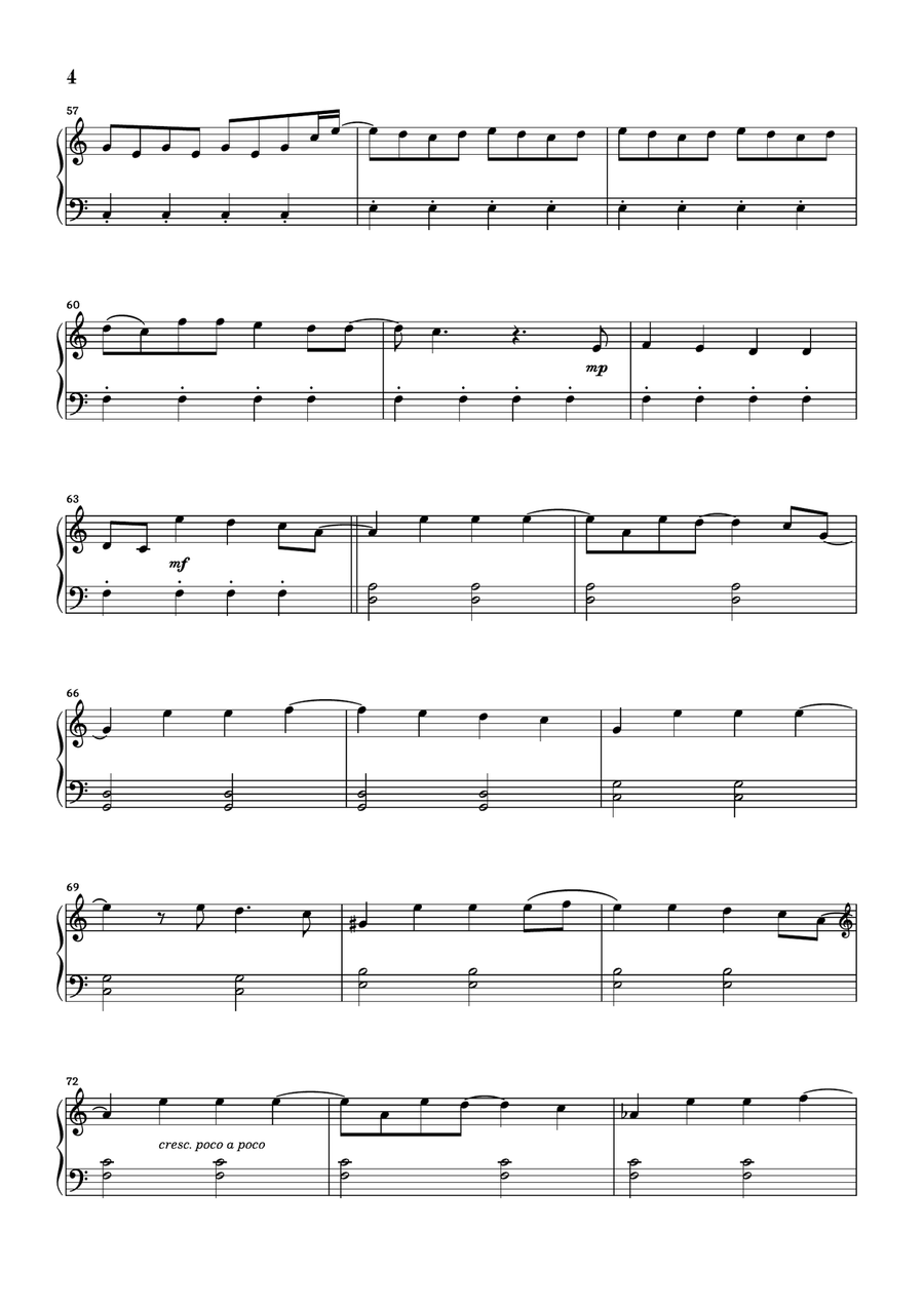 Vampire Easy Piano scores gallery preview page 4