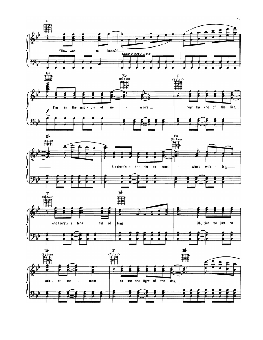 For Crying Out Loud For Crying Out Loud Piano, Vocal, Guitar scores gallery preview page 4