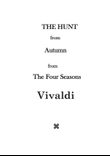 The Hunt from Autumn (The Four Seasons )