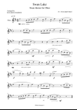 Swan Lake - Swan theme for Oboe and Piano