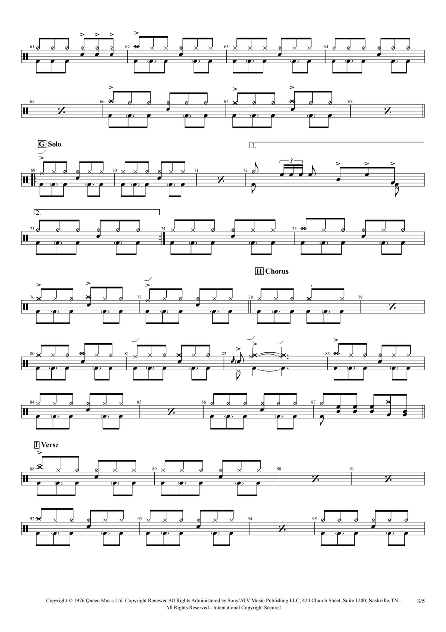Somebody To Love Somebody To Love Drum Set scores gallery preview page 3