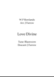 Love Divine (Blaenwern) with descant