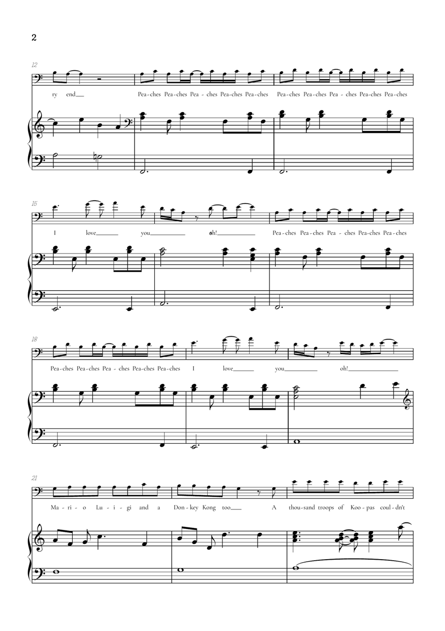 Peaches Bassoon scores gallery preview page 2