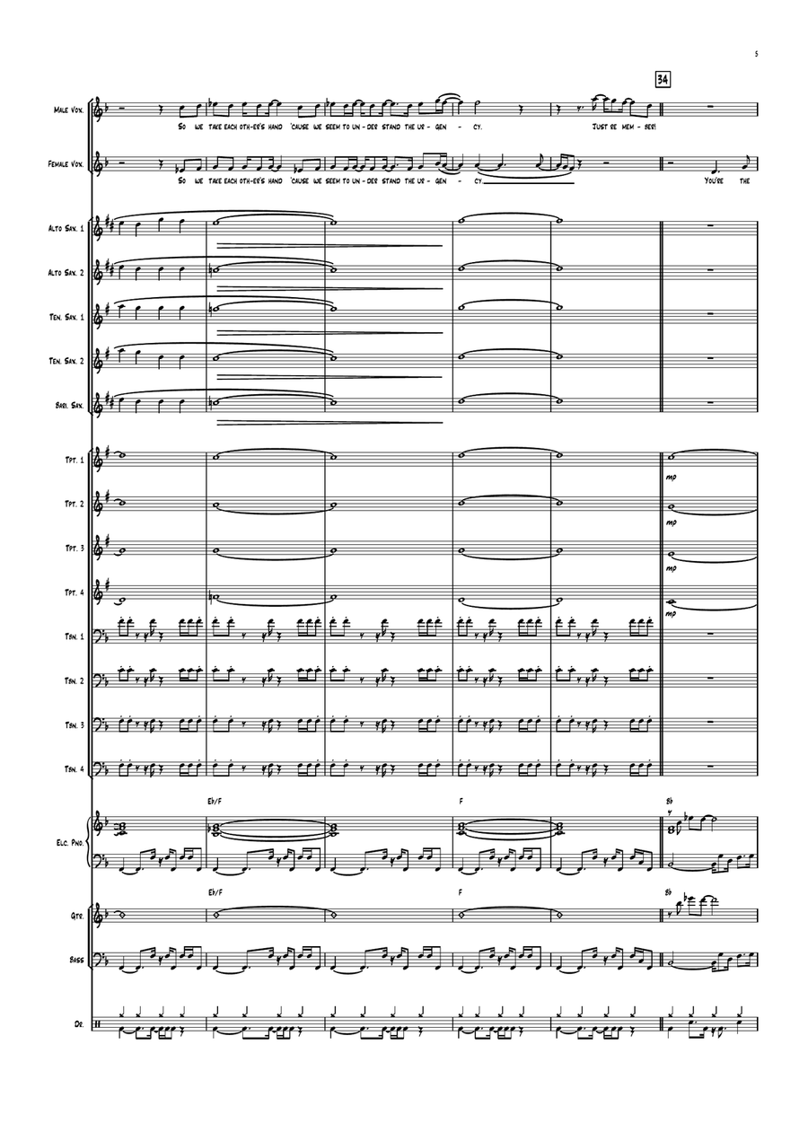 (i've Had) The Time Of My Life Jazz Ensemble scores gallery preview page 5