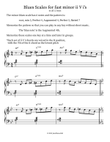 Blues Scales for fast minor ii V i's