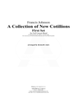 A Collection of New Cotillions First Set - STUDY SCORE ONLY