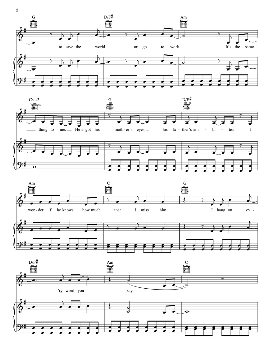 Superman (Taylor's Version) Piano, Vocal, Guitar scores gallery preview page 2