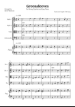 Greensleeves (for String Quartet with Easy Piano)