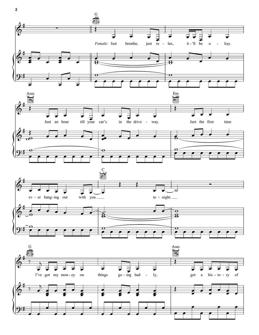Electric Touch (feat. Fall out Boy) (Taylor's Version) (From The Vault) Piano, Vocal, Guitar scores gallery preview page 2