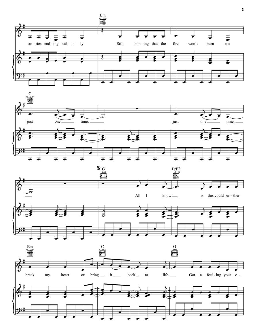 Electric Touch (feat. Fall out Boy) (Taylor's Version) (From The Vault) Piano, Vocal, Guitar scores gallery preview page 3