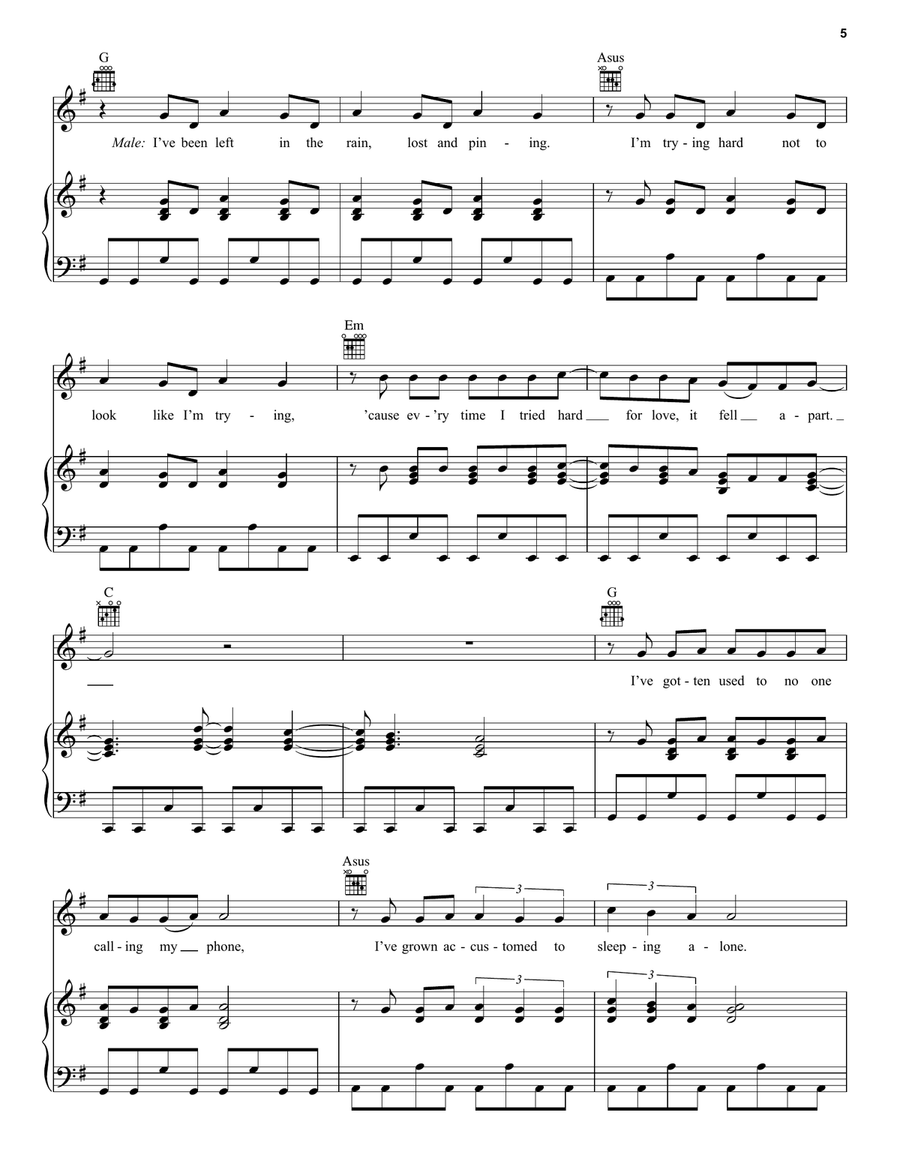 Electric Touch (feat. Fall out Boy) (Taylor's Version) (From The Vault) Piano, Vocal, Guitar scores gallery preview page 5