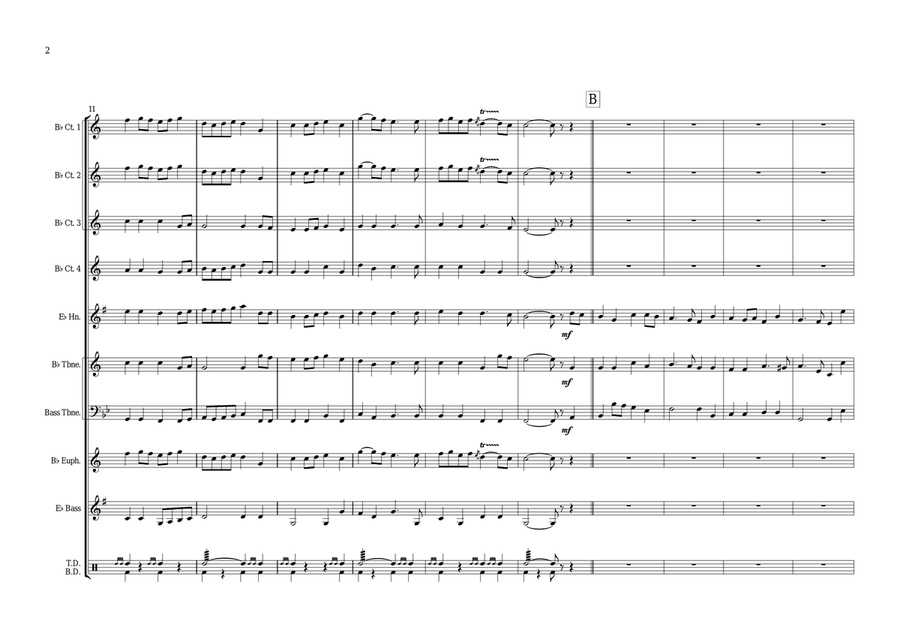 Prelude à Te Deum Brass Ensemble scores gallery preview page 4