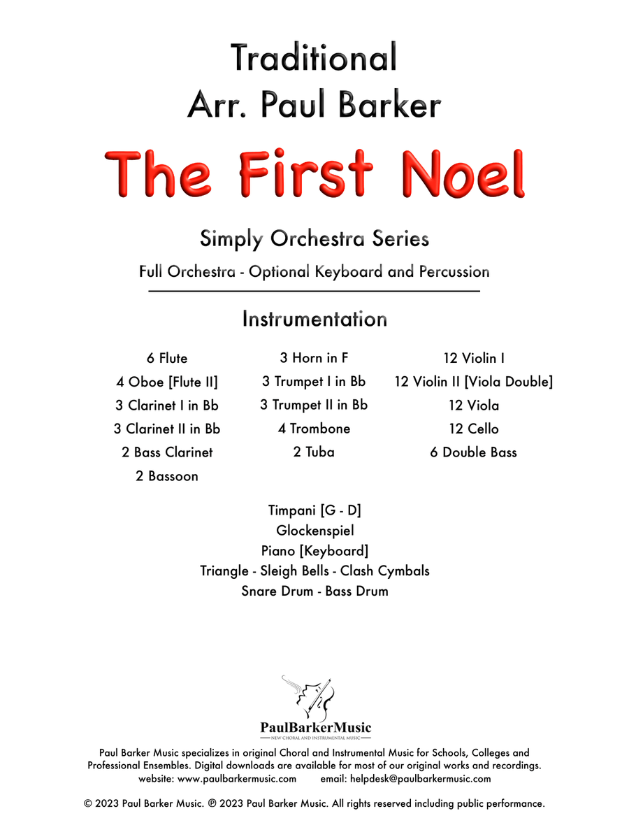 The First Noel (Full Orchestra) Full Orchestra scores gallery preview page 2