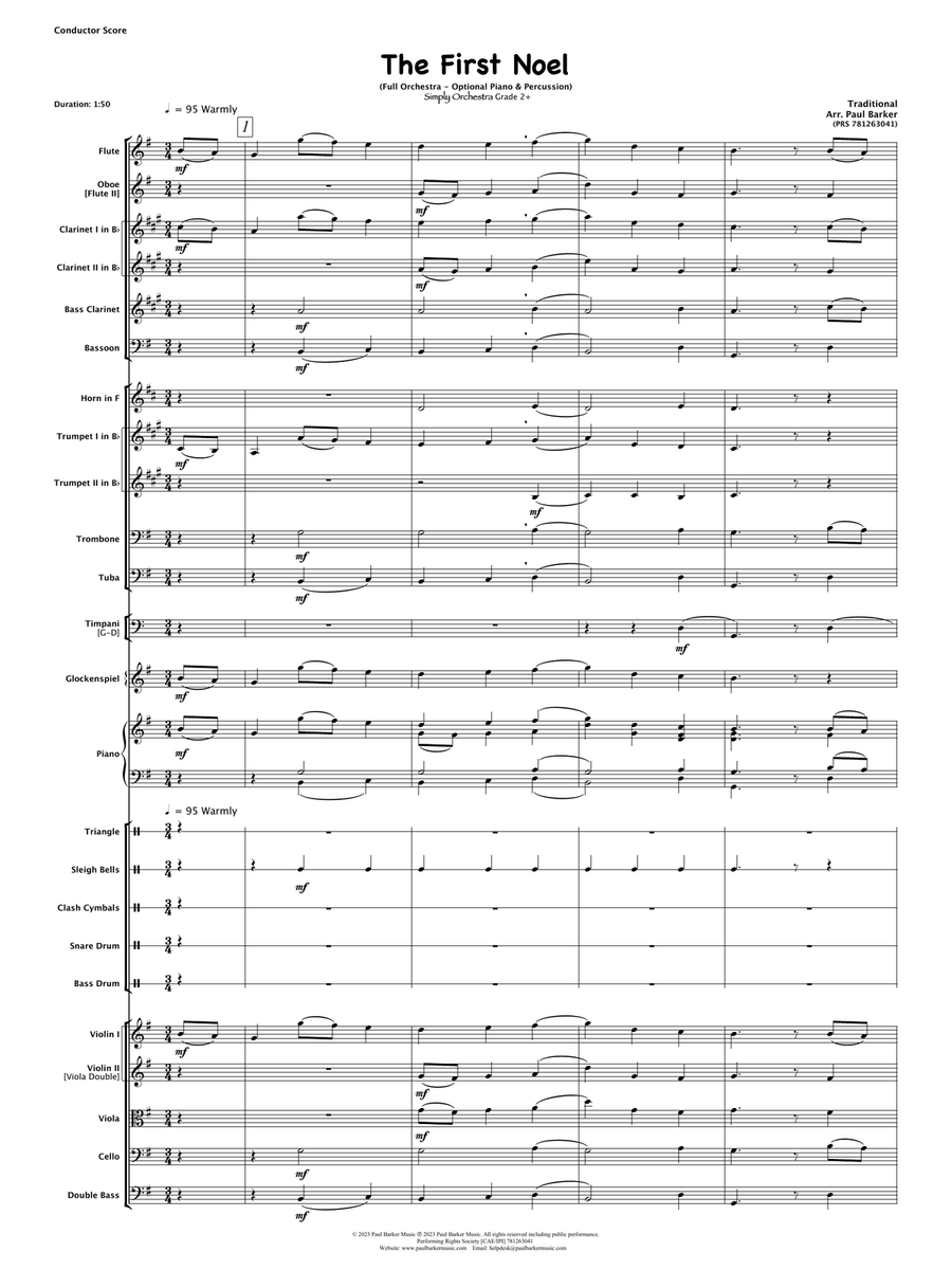 The First Noel (Full Orchestra) Full Orchestra scores gallery preview page 3