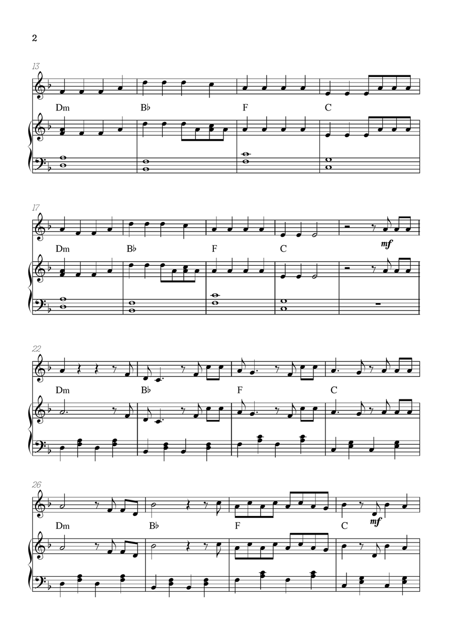 Faded Flute Solo scores gallery preview page 2