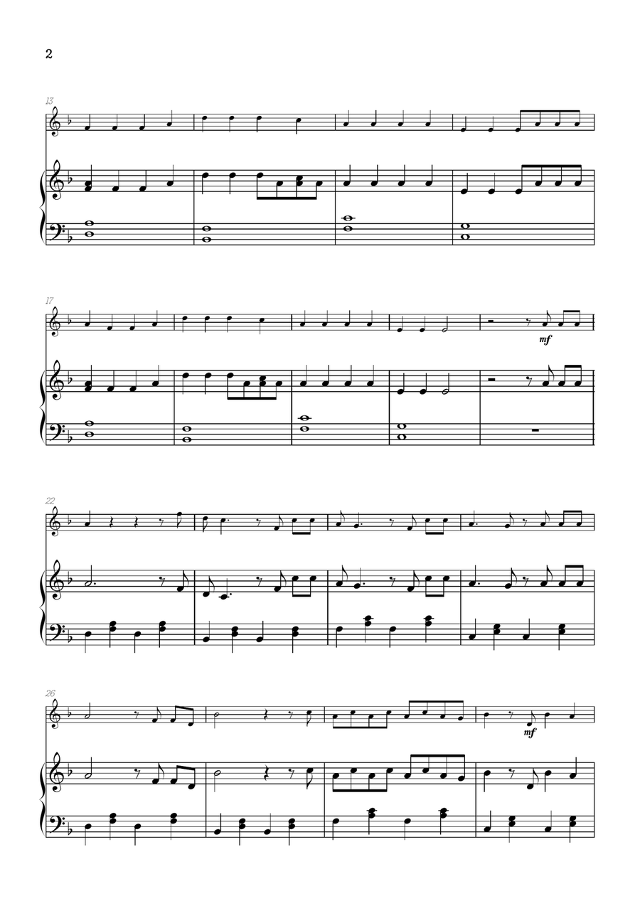 Faded Piano scores gallery preview page 2