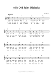 Jolly Old Saint Nicholas - Lead Sheet (Bb Major) mini preview