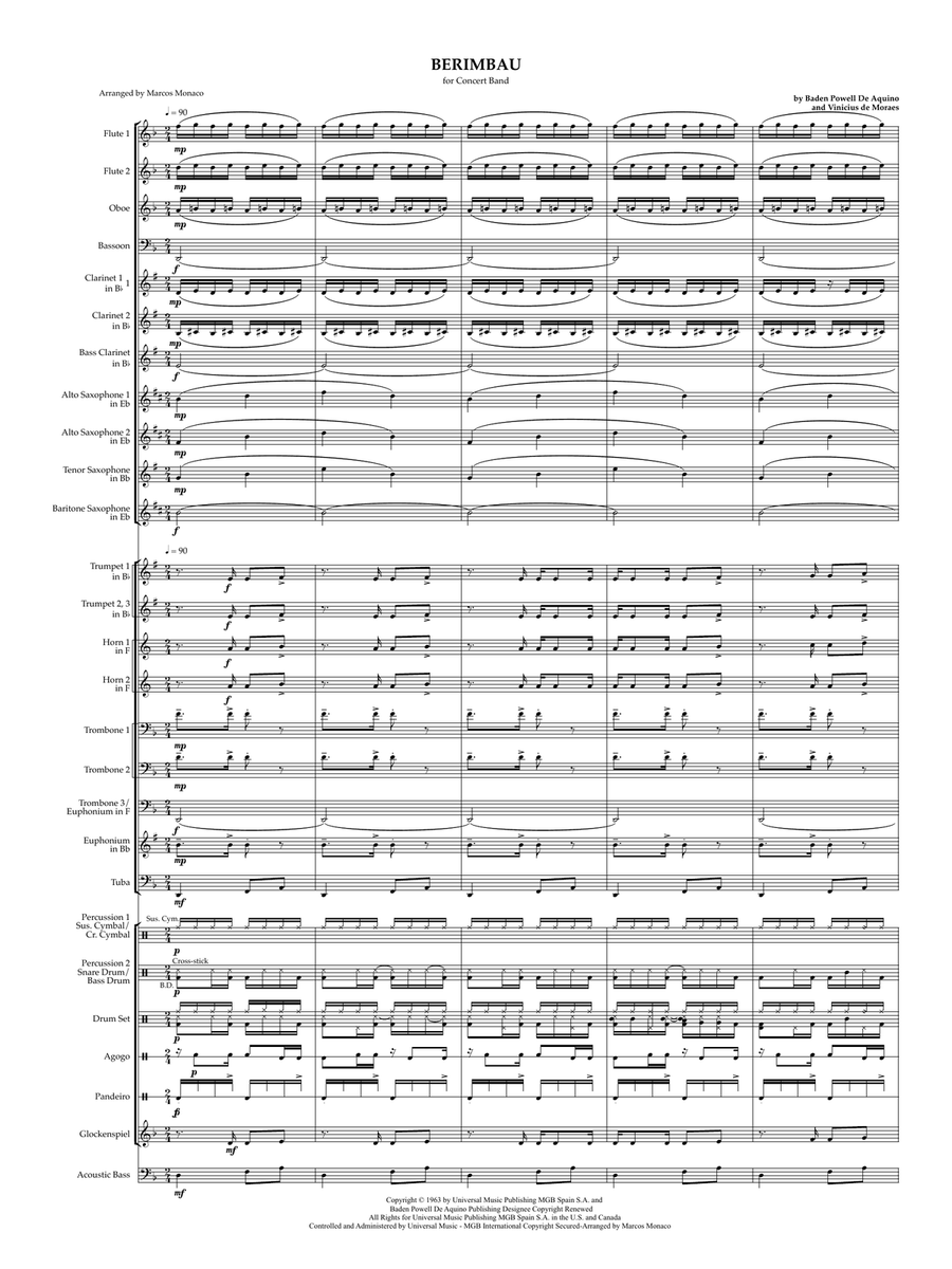 BERIMBAU BERIMBAU Concert Band scores gallery preview page 3