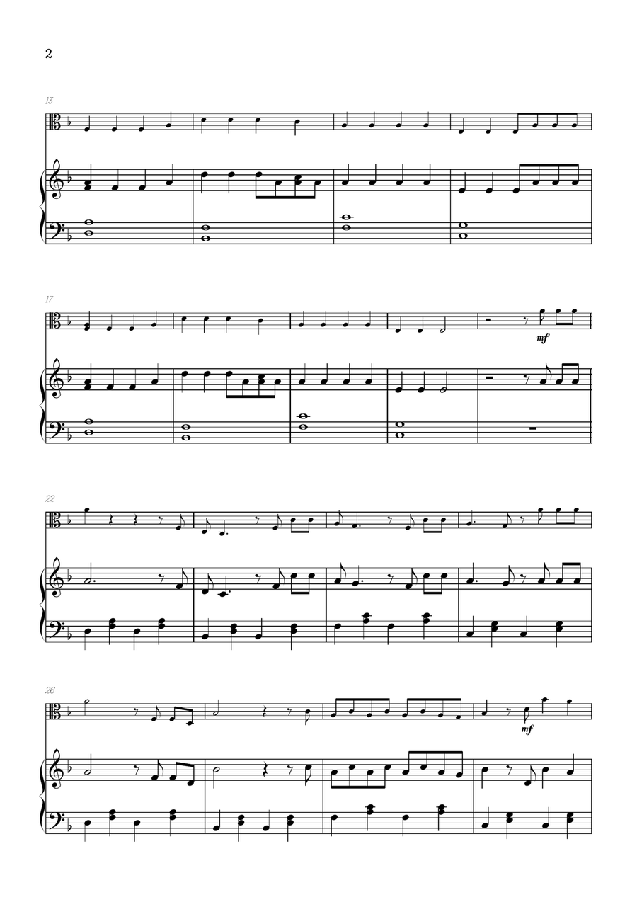 Faded Viola scores gallery preview page 2