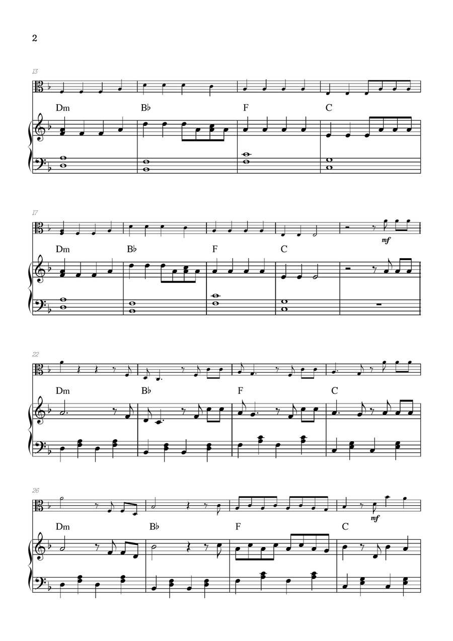 Faded Viola scores gallery preview page 2