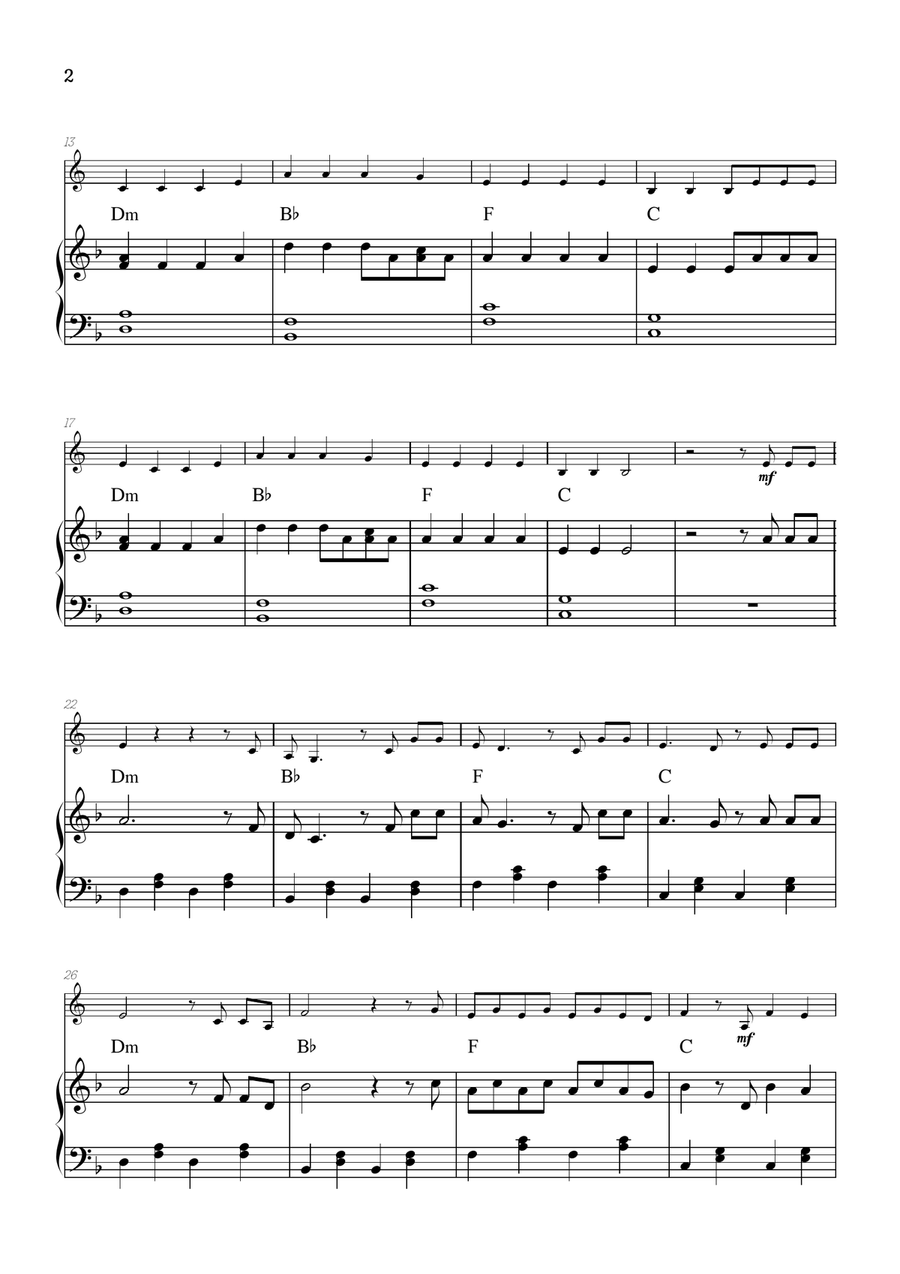Faded Piano scores gallery preview page 2