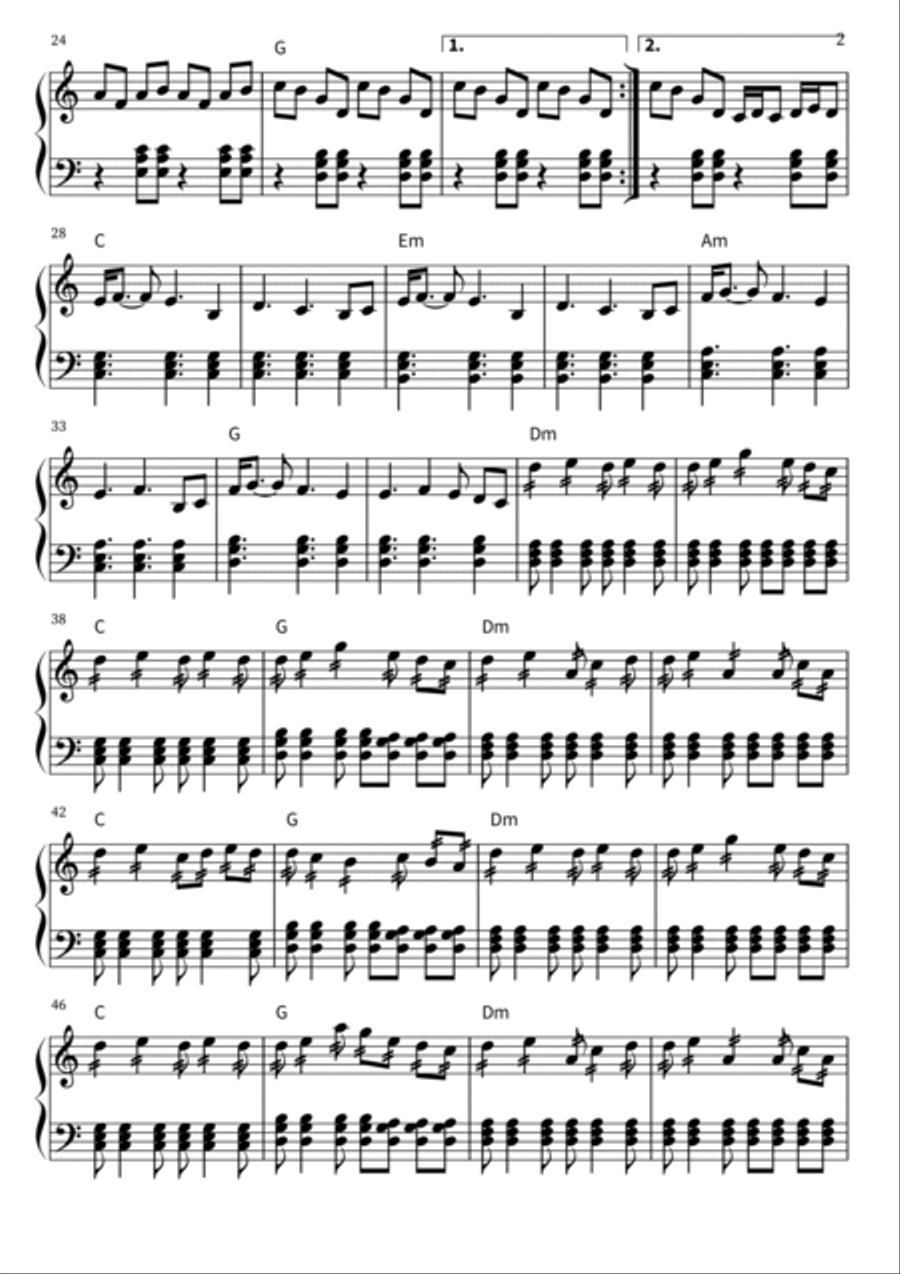 Why Are Sundays So Depressing? Piano Solo scores gallery preview page 2