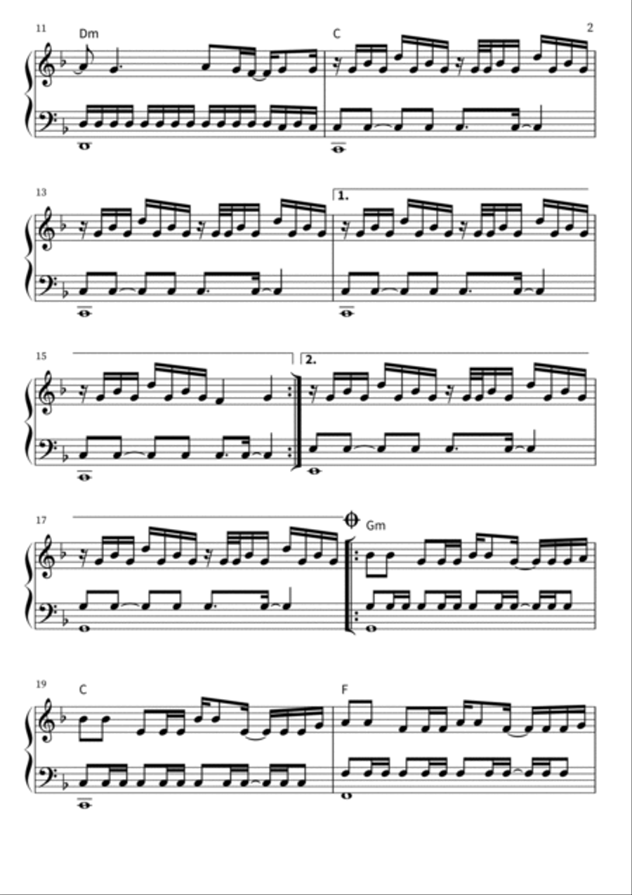 The Adults Are Talking Piano Solo scores gallery preview page 2
