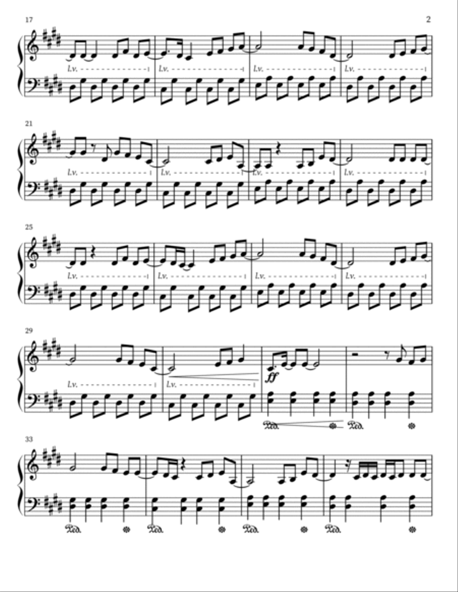 Ode To The Mets Piano Solo scores gallery preview page 2