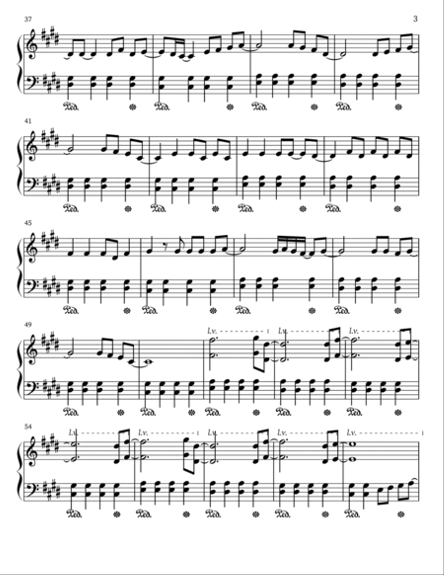 Ode To The Mets Piano Solo scores gallery preview page 3