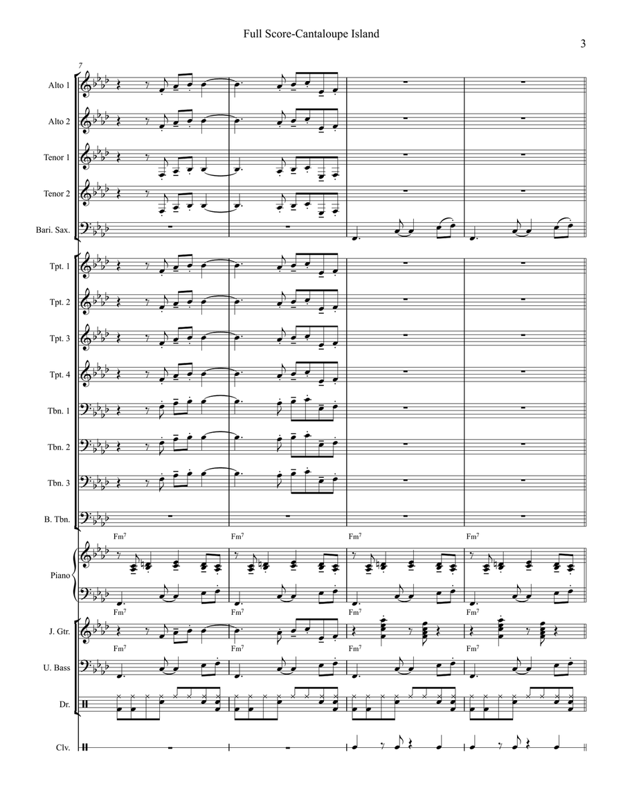 Cantaloupe Island Cantaloupe Island Jazz Ensemble scores gallery preview page 3