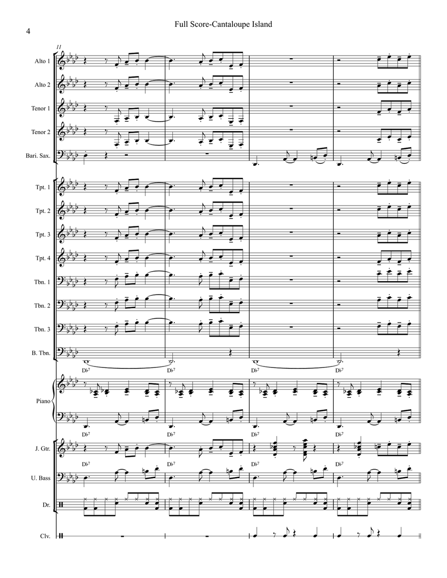 Cantaloupe Island Cantaloupe Island Jazz Ensemble scores gallery preview page 4